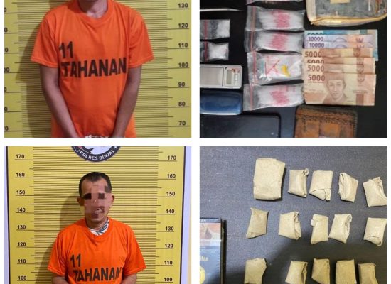 Polisi Amankan Bandar Sabu dan Ganja Beserta Barbut di Binjai