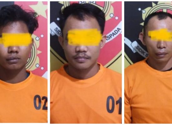 Terekam CCTV, Polisi Tangkap 3 Pelaku Curanmor.