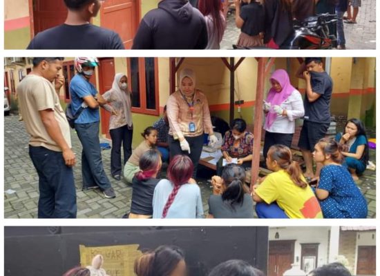 BNN Kota Binjai Berserta Satpol PP Razia Sejumlah kos-kosan