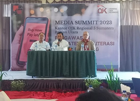 Bareng Puluhan Wartawan, OJK Reg 5 Sumbagut Gelar “Media Summit 2023” Tingkatkan Literasi Keuangan di Simalem Resort