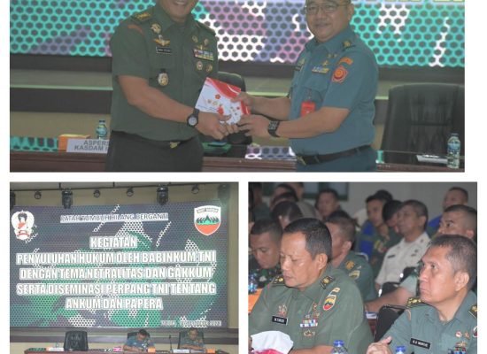 Kodam I/BB Gelar Penyuluhan Hukum dan Netralitas TNI