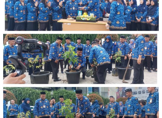 BPS Sumut Gelar Apel dan Tanam Pohon Dalam Peringati Hari Statistik Nasional 2023