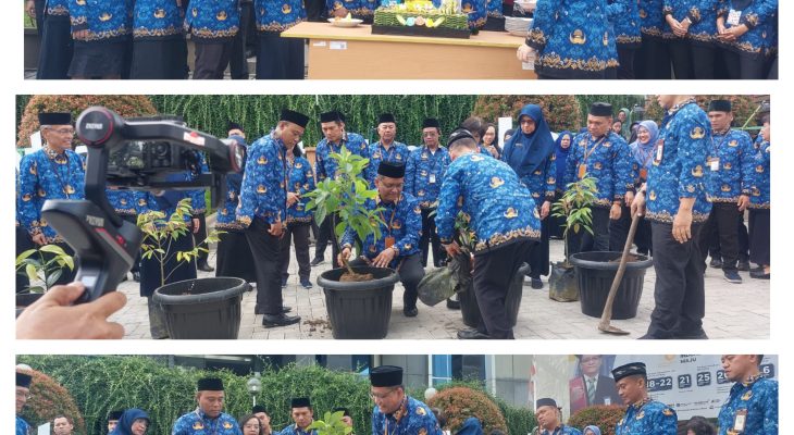 BPS Sumut Gelar Apel dan Tanam Pohon Dalam Peringati Hari Statistik Nasional 2023