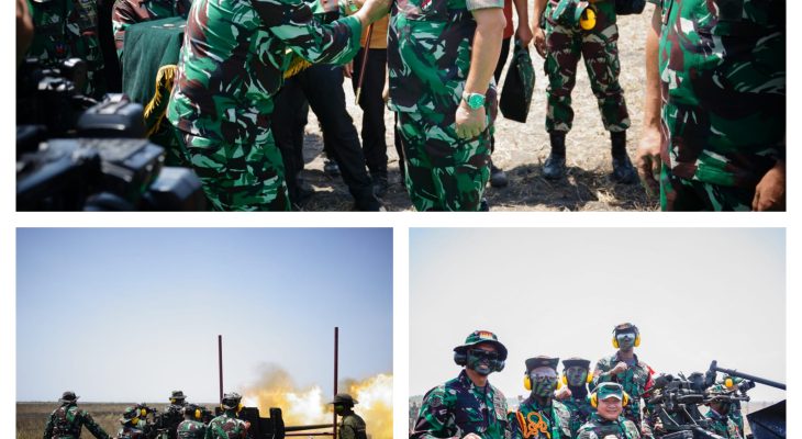 Pastikan Kesiapan Tempur Satuan Arhanud, Kasad Tinjau Latihan Menembak Senjata Berat
