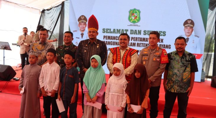 Kapolrestabes Medan Hadiri Ground Breaking Pembangunan Kolam Retensi di Kecamatan Medan Selayang