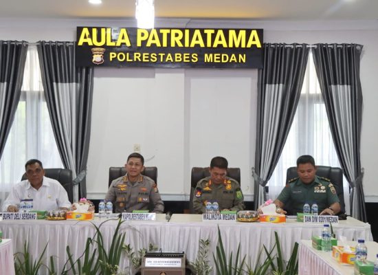Polrestabes Medan Gelar Rakor Lintas Sektoral, Persiapan Pengamanan Operasi Mantap Brata Toba 2023-2024