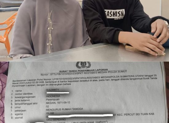 Orang Tua Korban Penganiayaan Anak dibawah Umur Minta Keadilan di Polrestabes Medan Tangkap Pelaku