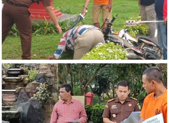 Polres Binjai & Kejari Langkat Gelar Rekonstruksi Pembunuhan Elvis Fresli Surbakti