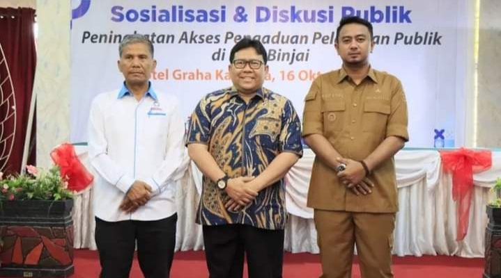 Wakil Walikota Binjai Hadiri Sosialisasi dan Diskusi Publik Peningkatan Akses Pengaduan Pelayanan Publik