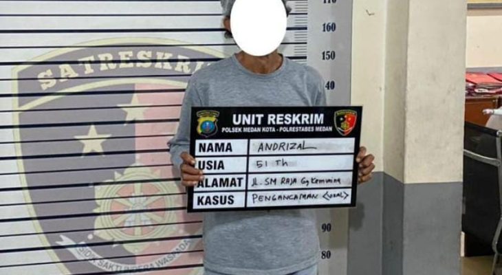 Polisi Tangkap Jukir di Medan yang Hendak Pukul Ojol Pakai Martil