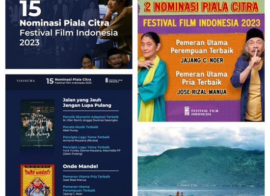 3 Film Visinema Raih 15 Nominasi Piala Citra di Festival Film  Indonesia 2023
