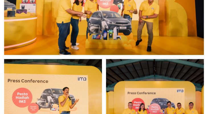 IM3 Gelar Program Pesta Hadiah IM3, Berikan Pelanggan Kesempatan Menangkan Mobil Listrik dan Ribuan Hadiah