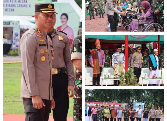 Kapolrestabes Medan Hadiri Penutupan TMMD ke-118 TA 2023 Kodim 0201/Medan