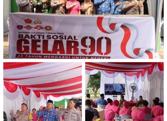 Kapolresta Deli Serdang Ikuti Bhakti Sosial Gelar Alumni Akabri 1990