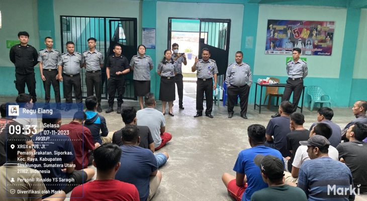 Lapas Narkotika Kelas IIA Pematang Siantar Giat ” Sapa Sehat” dan Berbagi Vitamin Kepada Narapidana