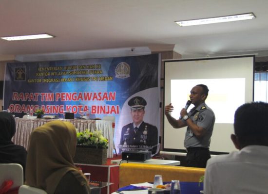 Kantor Imigrasi Kelas I Khusus TPI Medan Gelar Rapat TIMPORA di Kota Binjai, Menerapkan Kebijakan Selective policy
