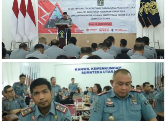 Kalapas Binjai Hadiri Kegiatan Analisa Sarpras & Kebutuhan Anggaran Tahun 2025