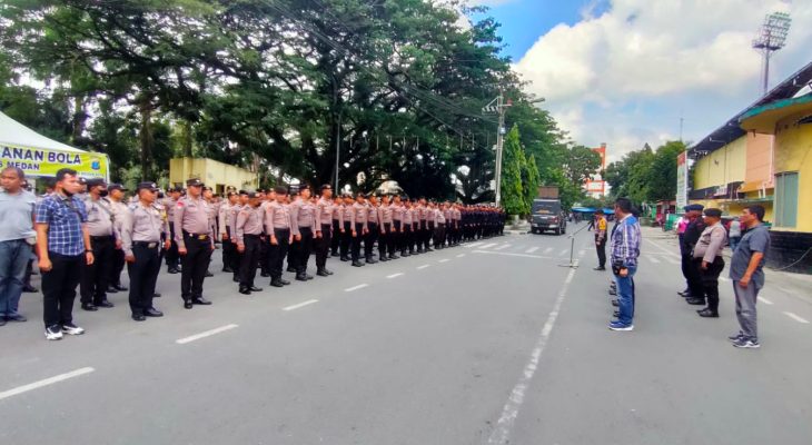 Polrestabes Medan Kawal Laga PSMS vs Sada Sumut di Stadion Teladan Medan, 317 Personel Dikerahkan