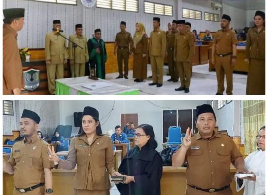 Sekda Kota Binjai Pimpin Pengambilan Sumpah Janji Jabatan dan Pelantikan Pejabat di Lingkungan Pemerintah