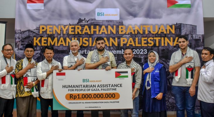 BSI Maslahat Salurkan Bantuan  Kemanusiaan Untuk Palestina