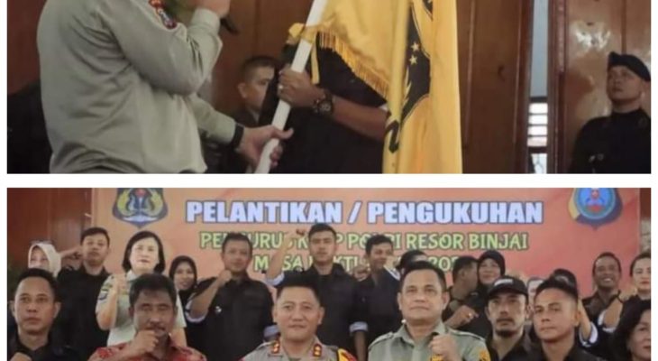 Pengukuhan Pengurus Keluarga Besar Putra-Putri (KBPP) Polri Resort Binjai Masa Bakti 2022-2027