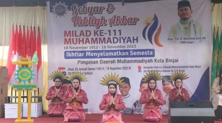 Pemko Binjai Hadiri Tabligh Akbar dalam rangka Gebyar Milad ke-111 Muhammadiyah Kota Binjai