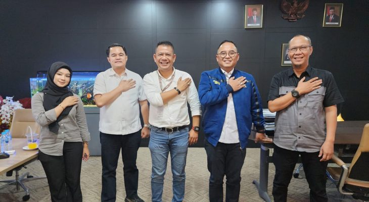 Ketua Pewarta Silaturahmi dengan Wadir dan Kasubbagops Dittipidsiber Bareskrim Polri
