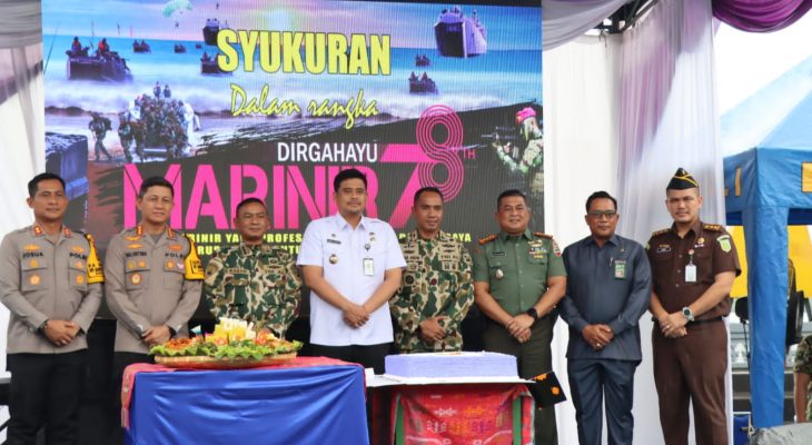 Kapolrestabes Medan Ikuti HUT ke – 78 Korps Marinir di Belawan