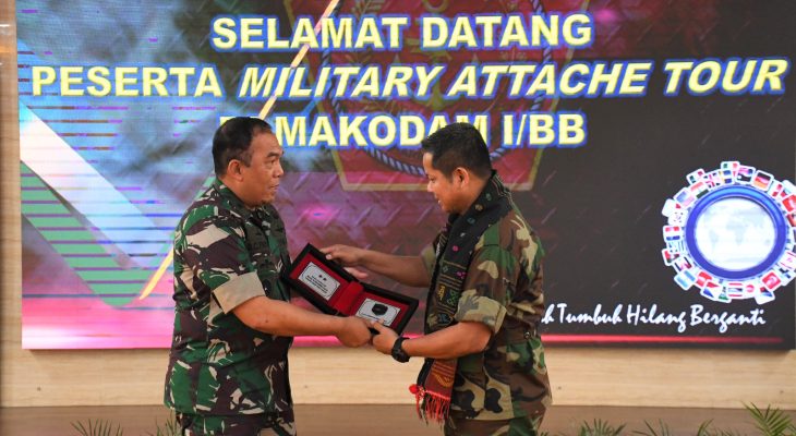 Kodam I/BB Terima Kunjungan Kehormatan Delegasi Military Attache Tour 2023