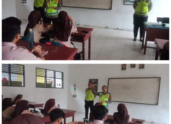 Police Goes to School, Satlantas Polres Langkat Ajak Pelajar Tertib Berlalulintas