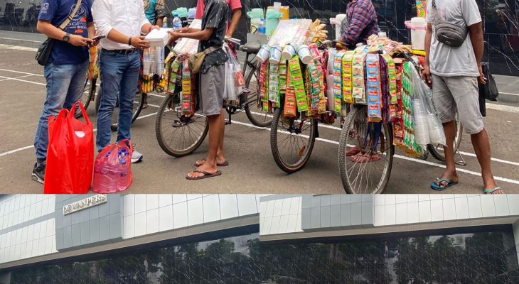 Usai Kunjungi Dewan Pers dan PWI Pusat, Ketua Pewarta Berbagi Nasi Kotak ke Penjual Kopi Keliling dan Sekuriti