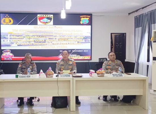 Tim Supervisi dan Penelitian Puslitbang Polri Kunjungi Polrestabes Medan Bahas Pencegahan Terorisme