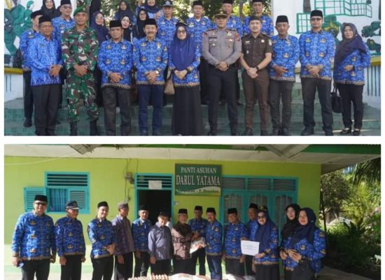HUT Korpri ke-53, ASN Pemkab Langkat Ziarah Makam Pahlawan & Salurkan Bantuan