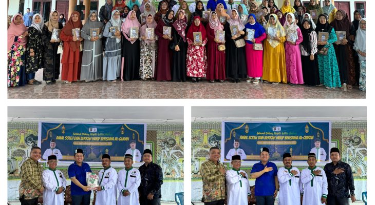 Silaturahmi ke Pengurus Mashja Ar Raudhah Polres Asahan, Dedy Gunawan Ritonga Berbagi Alquran dan Sembako
