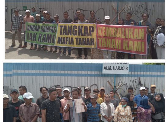 Diduga Diserobot PT NL, Ahli Waris 12 Hektar Tanah Di Jalan Gaperta Dirikan Plank Kepemilikian