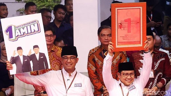 KPU Umumkan Nomor Urut, Pasangan Anies-Muhaimin Nomor Urut 1 di Pilpres 2024