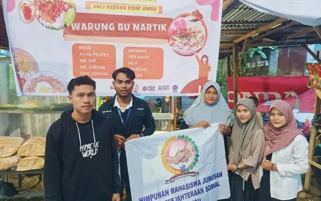 HMJ Kessos FISIP UMSU Kembali Jalankan Program “Kencleng BaPer” Bantu Pedagang Kecil di Medan
