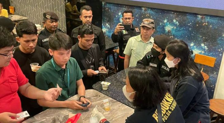 Upaya Dalam Pemberantas Narkoba, Polda Sumut Merazia Tempat Hiburan Malam di Kota Medan