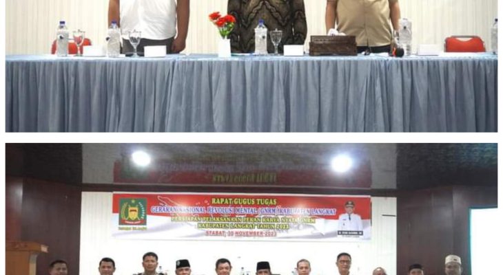 Pemkab Langkat Gelar Rapat Gugus Tugas Gerakan Nasional Revolusi Mental