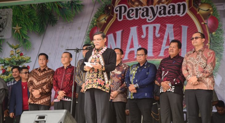 Bupati Hadiri Perayaan Natal 6 Paroki
