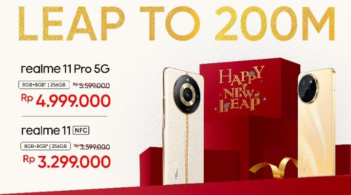 Apresiasi Pengguna di Indonesia atas Pencapaian 200 Juta Unit Pengiriman, realme 11 Series Hadir dengan Harga Baru