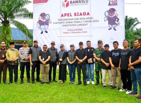 Deklarasi Pemilu Damai 2024, Ketua Bawaslu Langkat : Tetap Jaga Kode Etik