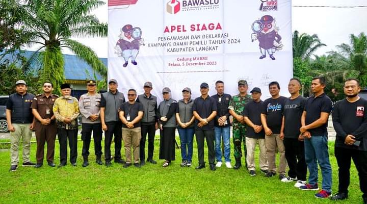 Deklarasi Pemilu Damai 2024, Ketua Bawaslu Langkat : Tetap Jaga Kode Etik