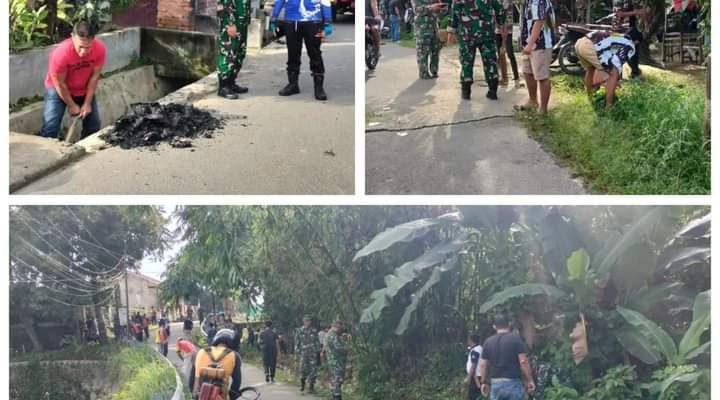 Dandim 0203/Lkt Letkol Inf Muhammad Eko Prasetyo Pimpin Karya Bakti Secara Masive Di Wilhanrat Kodim