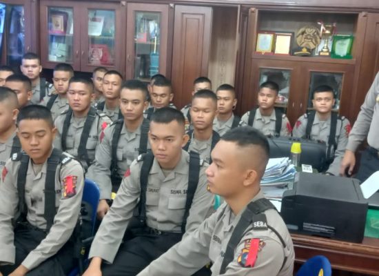 Kapolsek Medan Timur Lepas Siswa Latja SPN Polda Sumut