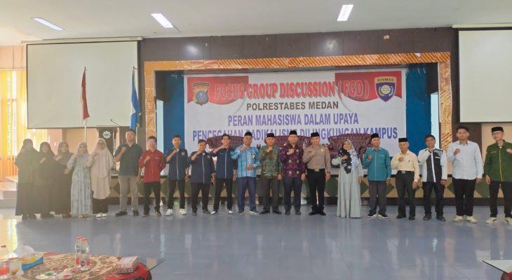 Sat Binmas Restabes Medan Ajak Mahasiswa UIN Sumut Cegah Radikalisme di Lingkungan Kampus