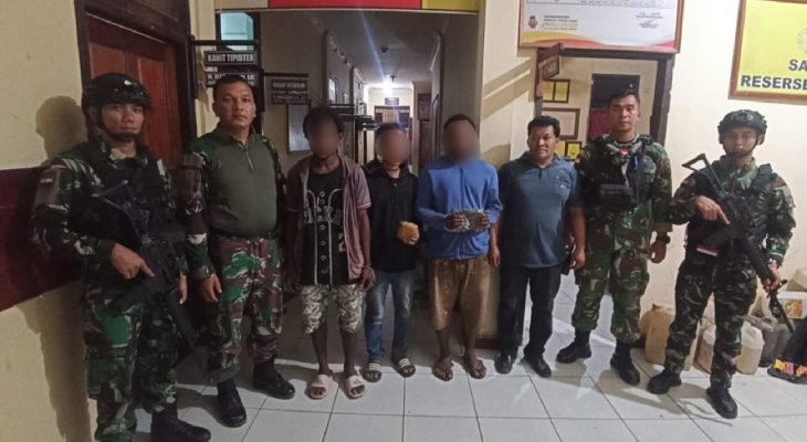 Satgas Yonif 122/TS Kembali Gagalkan Penyeludupan Narkoba Jenis Ganja 400 Gram di Jalan Lintas Jayapura-Wamwena