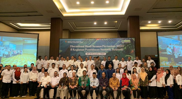 BPS Sumut Gelar Diseminasi Hasil Sensus Pertanian 2023 dan Kegiatan Pembinaan  Statistik Sektoral