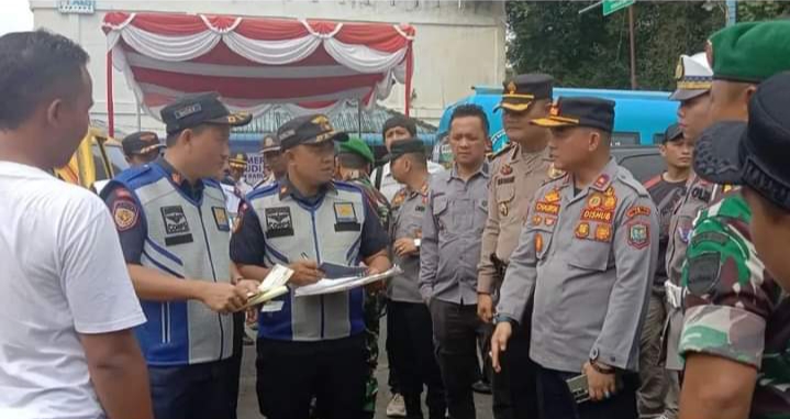 Persiapan Nataru, Dishub Binjai Bersama TNI-Polri Gelar Ramp Check