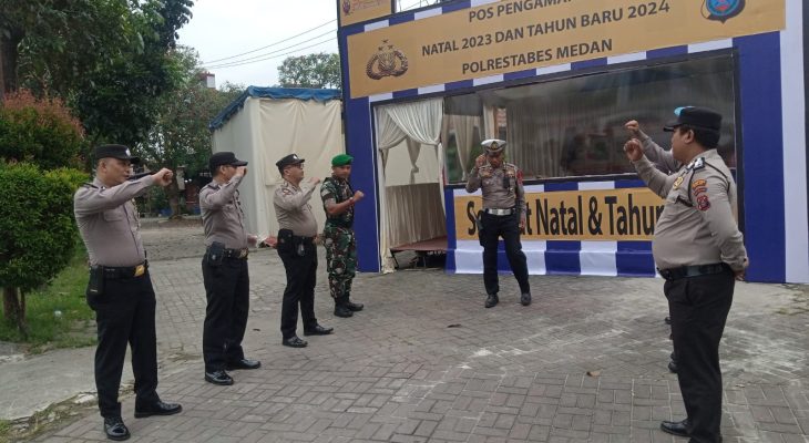 Babinsa Koramil 0201-06/MS   Melaksanakan Pos Pengamanan Sambut  Nataru Diwilayah Binaan